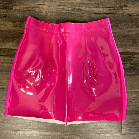 American Apparel Dresses & Skirts - Pink Patent Leather Skirt by American Apparel